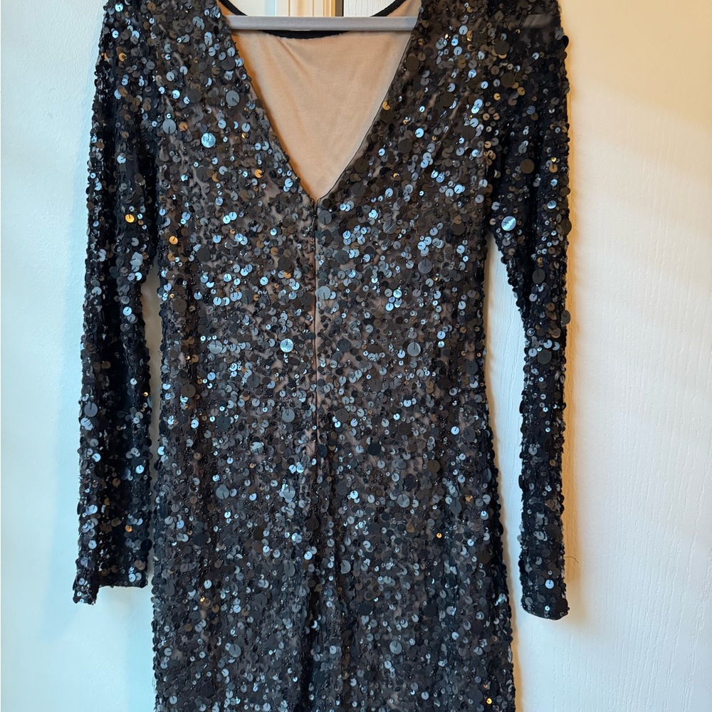 Aidan Mattox Elegant Gold Fabric